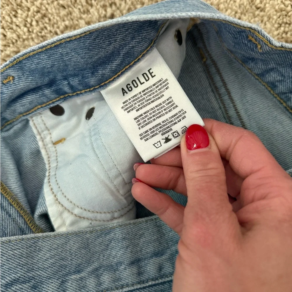 Agolde Women’s Parker Long Vintage Loose Short Size 27 - Picture 3 of 3